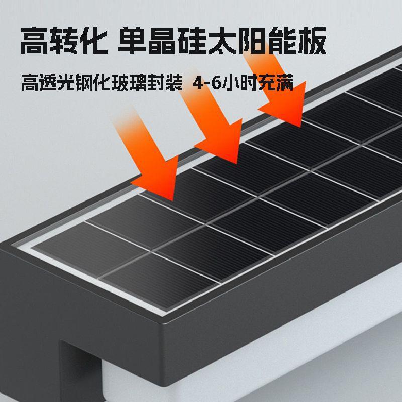 太阳能灯户外庭院灯免打孔院子花园照明别墅墙壁室外充电感应壁灯
