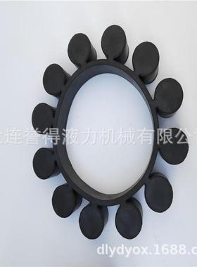 橡黑色6胶材质的液垫PSC力偶合器梅花弹性块YOX50