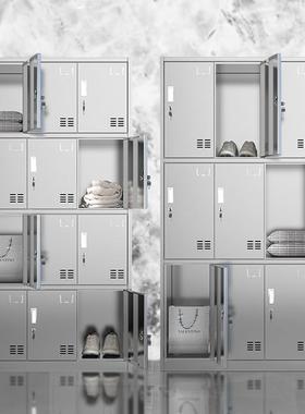 304不锈MS-001衣钢更衣柜带锁收无尘净门化车间多换柜储物柜纳柜