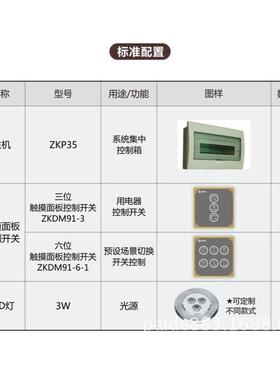 德能家居LED派智明方案SPM无线控制系统客厅饭厅卧照室照明