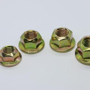 汽全标Q锁330G6187金属六角法兰面紧螺OFM母铁片式 锁紧 点压B式