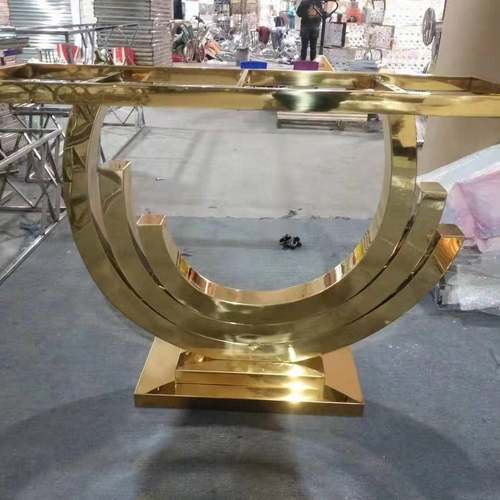 现玄代XG001简约关桌子轻奢不锈钢户靠墙条案桌端景台客厅具玄关