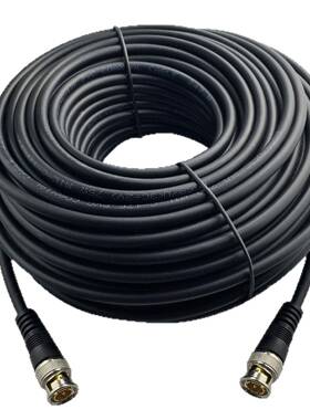 7TPC5欧cBNC公对公30米跳镀金Q9接头视频线同长轴高清监线控线bn