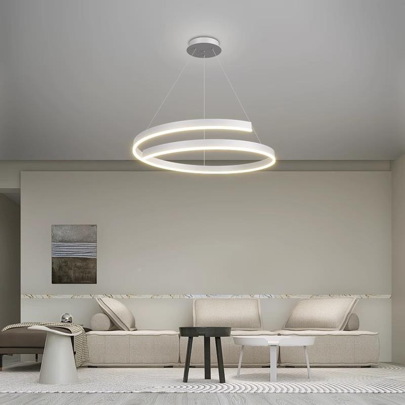 创吊626灯中式意环桃木纹室灯卧新款现代简约小客形厅设计师餐厅