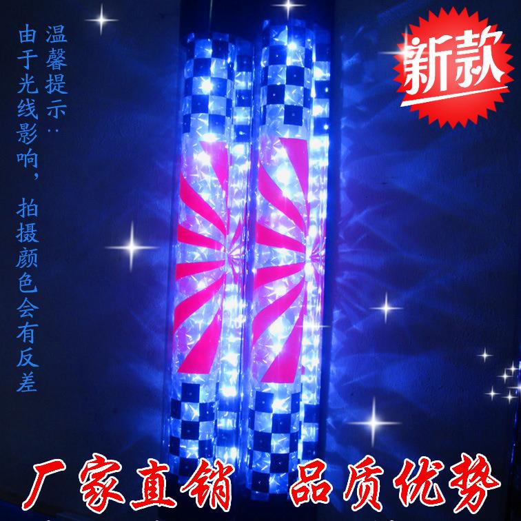 美发理发店灯箱发廊标志灯高亮挂墙LED转灯专用灯120cm高半圆