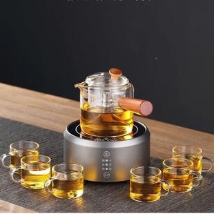 厚玻璃具装 JJF电陶炉煮茶专用办公室茶家用泡茶加耐高温玻套璃壶