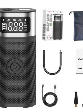 车载无线式充汽气泵紧急照明充电车轮胎充打气泵便携电T2190动自