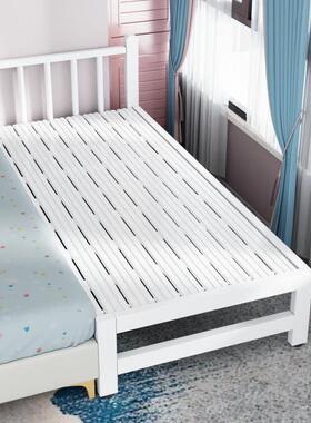 Yla加铁艺儿童无品牌/拼接边床带护栏小床单人床儿男孩女孩公主床