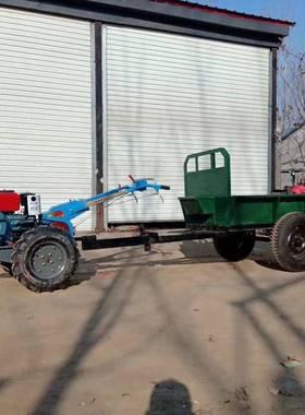 15柴油启动手扶拖拉机带车斗农运耕输圆盘犁翻9土电机211开沟机厂