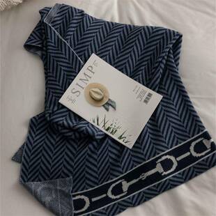 新品登厅A类羊毛纺毯混子摩客布鲁格针织毛毯沙发毯子布鲁格