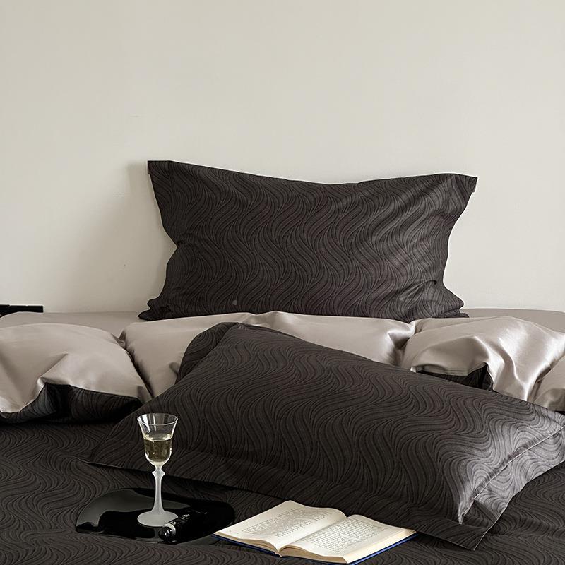 轻奢长棉码印花四件套HML-93-J全数棉被套四季单纯棉床南通家绒纺