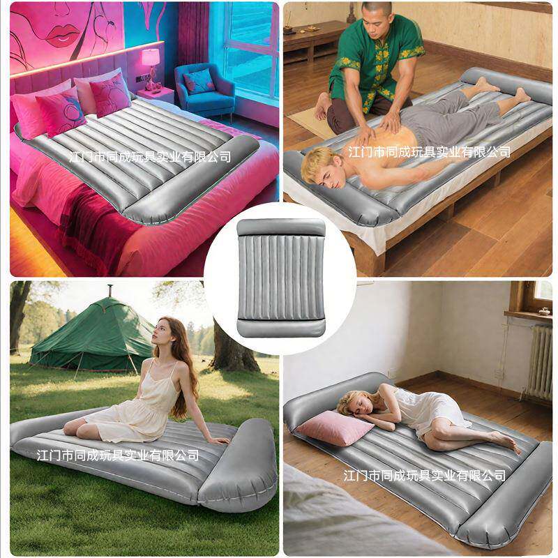 双枕充加气水床垫单人OQN双人水疗气床桑拿床按摩洗浴水厚PVC垫床