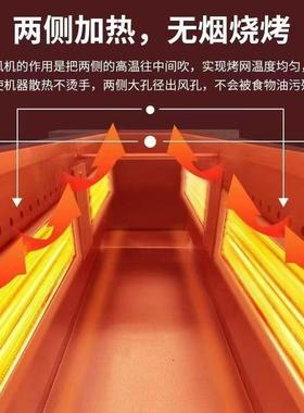 】无RBA烟光波烧商烤炉商用电烤炉用两侧加商热用烧烤面羊肉筋串
