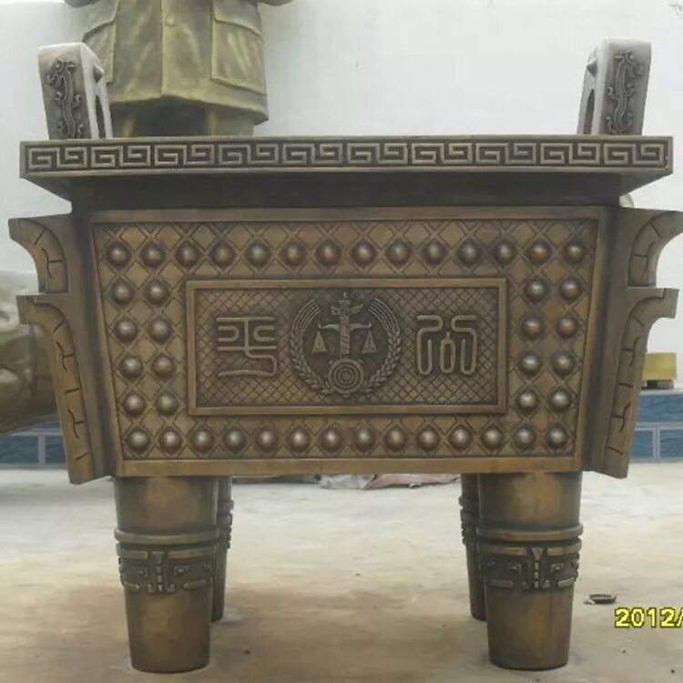 四足方鼎仿古楚大鼎商朝青铜器青铜鼎铸造铜鼎铜雕三足圆鼎