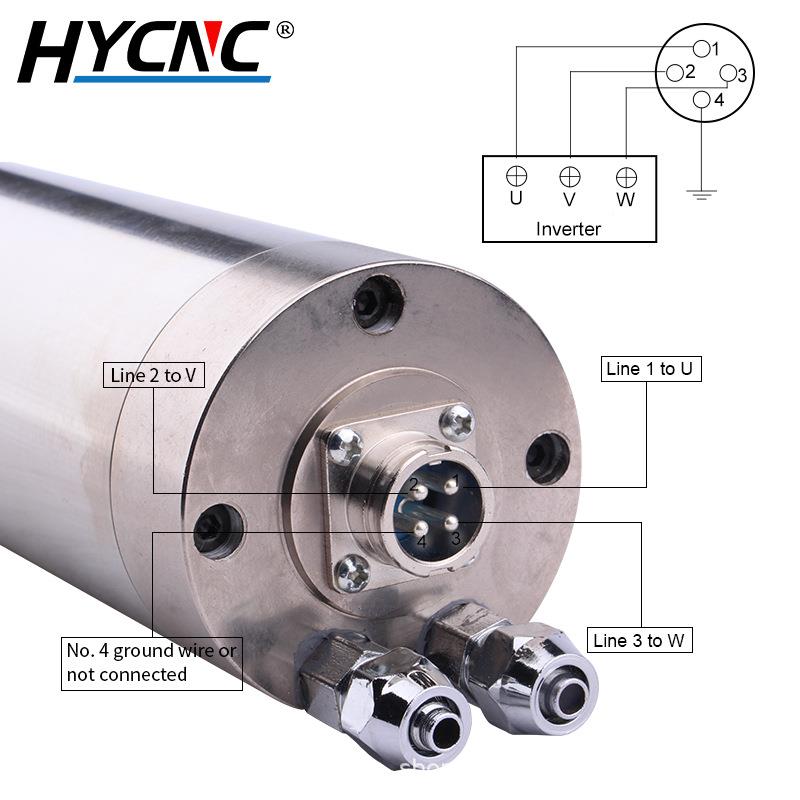 雕1刻机主轴电机跨境主货源825585760W4轴承62mm水冷ER1夹0头精雕