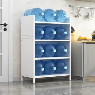 HYW厨房微波炉置物架置餐柜多功纳能物架翻盖带柜门落地边多层收