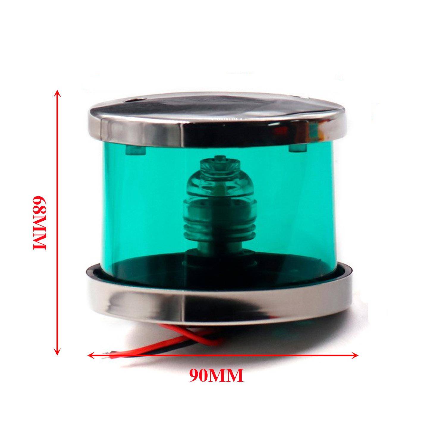 艾M硕/ISUR12-24V不锈钢航行灯9*6600568M红0白绿E色船用游艇用配