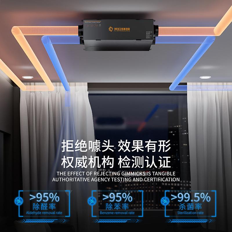 厂家直销新风系统家用商用中央机静音室内PM2.5净化双向流新风机