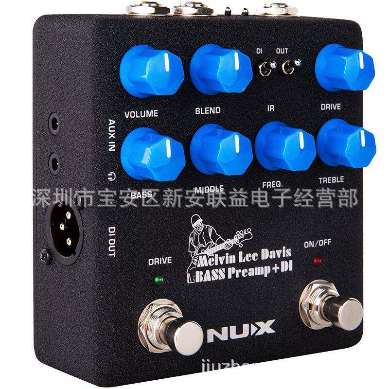 NUXNBP5电贝司均衡JWII箱体模拟前级BASSPeamp+-rD单块效果器
