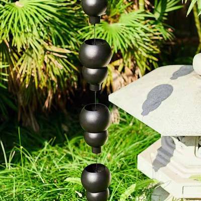 别沟墅庭院葫天02芦雨链日式屋檐排水链落水导水链雨水链引水链雨