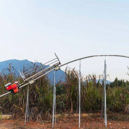 园单OOB轨棚运输车农用山汽地果运输机厂家直销大传送带大马力油