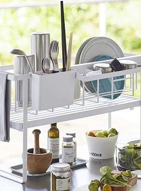 厨房水槽置物架家用WS202005面碗纳架台多功能收双盘层碗筷沥水架
