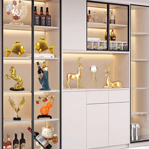 速发轻奢高档家居酒柜装饰品摆件客厅餐边电视柜玄关搬家乔迁新居