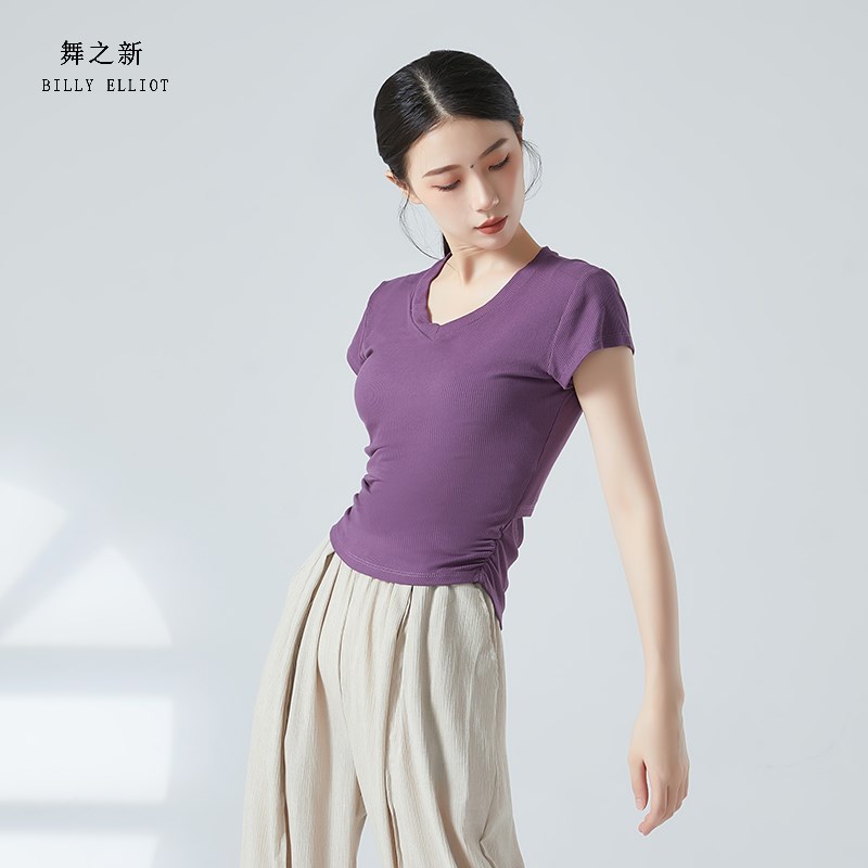 速发舞蹈生练功服套典舞衣时冬季古指长袖瑜伽服尚款新款舞上衣