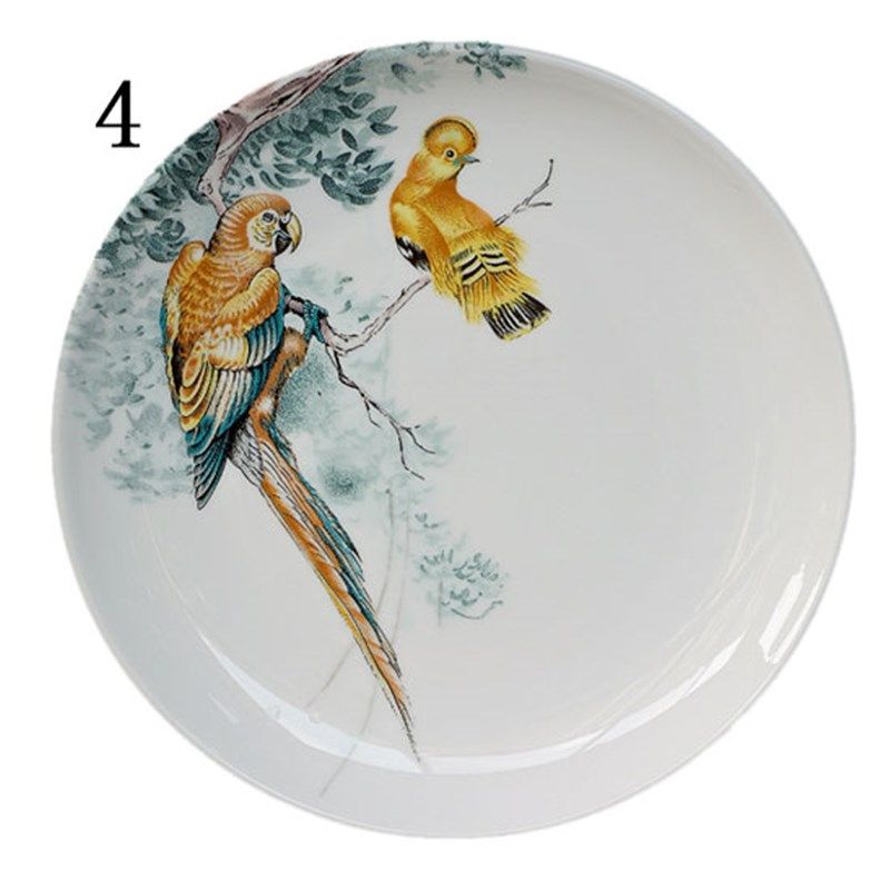 欧式赤道丛林盘子摆盘花鸟动物y陶瓷装饰平盘样板房间摆件墙面挂,家居饰品,装饰坐盘/挂盘,淘宝优惠券,粉丝福利购,淘宝优惠卷