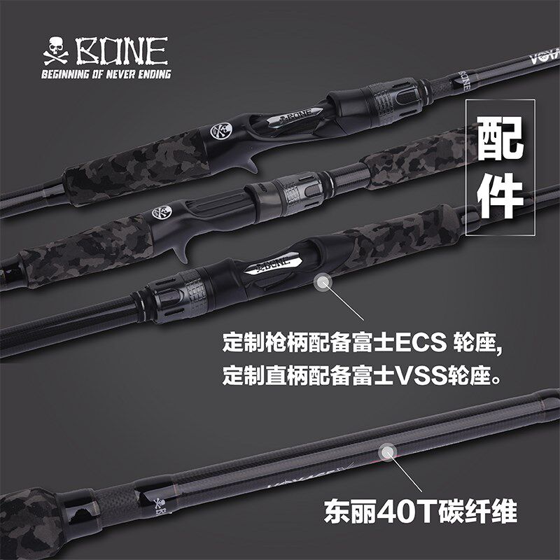 BONE骨头e24新款VOYAGE-X浪人X路亚竿四节旅行竿枪柄远投钓竿鱼杆