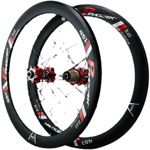 20寸406自行车轮20 D22寸451碟煞轮组六钉卡飞100