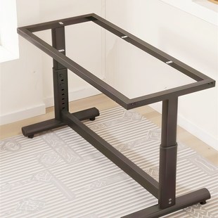 手动可升降e桌腿茶几支架可调节小型书桌台面架子小尺寸写字桌脚