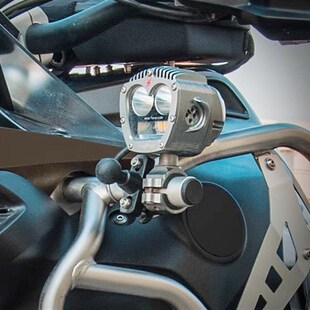 适用宝马R1250GS pADV 专用水鸟改装射灯支架护杠保险延长杆雾灯
