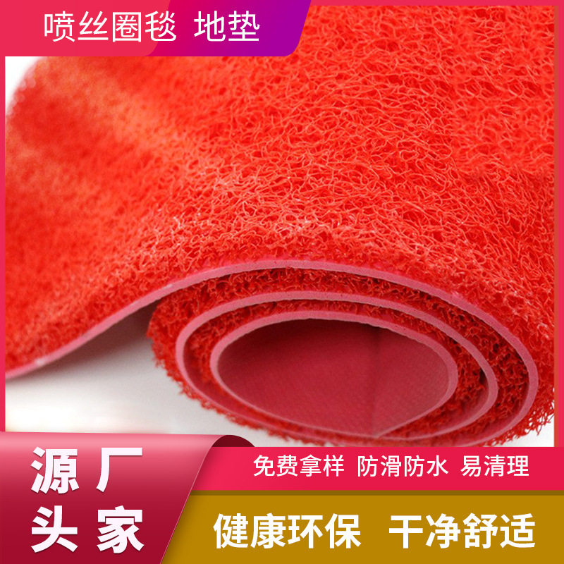 PVC耐磨喷丝圈入户地垫logo