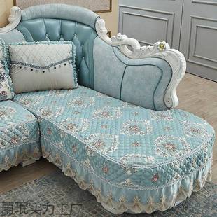 欧沙发套PEL罩简四季通式全用防滑布艺U型防滑包