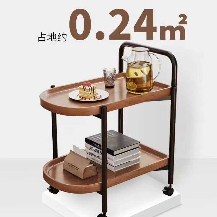 可移动小茶几小推车客厅沙发边几迷你小桌子置物架带轮北欧风餐车