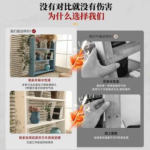 全实木物阅读书架书柜置架书落地架转角子一CZO体靠墙收纳架本柜