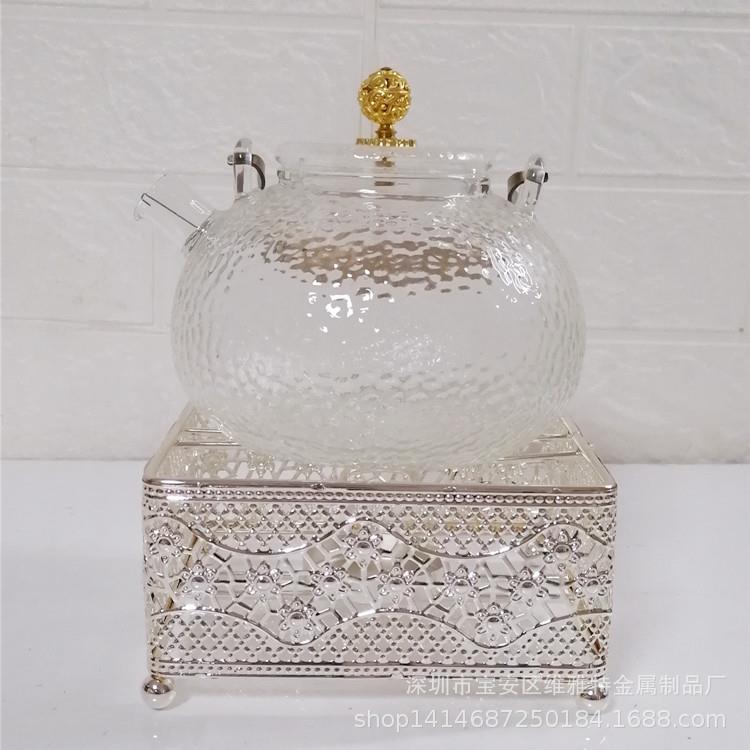 放烛的厅加热金色茶壶底泡座餐花茶茶炉座蜡保温煮茶器陶瓷温茶炉