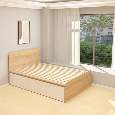 定制小户FQA型单人床榻飘榻米排屉骨架床架带拼全拉大抽储物床窗