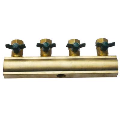 加厚型注塑机水排 分流控制器模具冷却循环 连排式多管路分水器