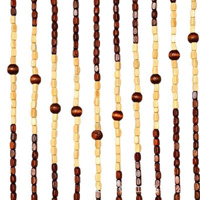 六朵梅花实木水珠帘FYA卧室挂帘关卫生玄隔断客厅风门帘家用间免