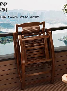 新款202睡5竹摇椅坐两用椅折休叠午椅老人家用休闲EZB摇摇椅懒人