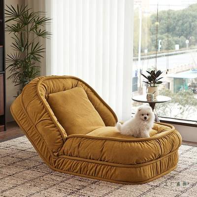 人类用狗窝懒人沙发客厅阳WDU台家可躺床可睡单人沙发超躺大折叠