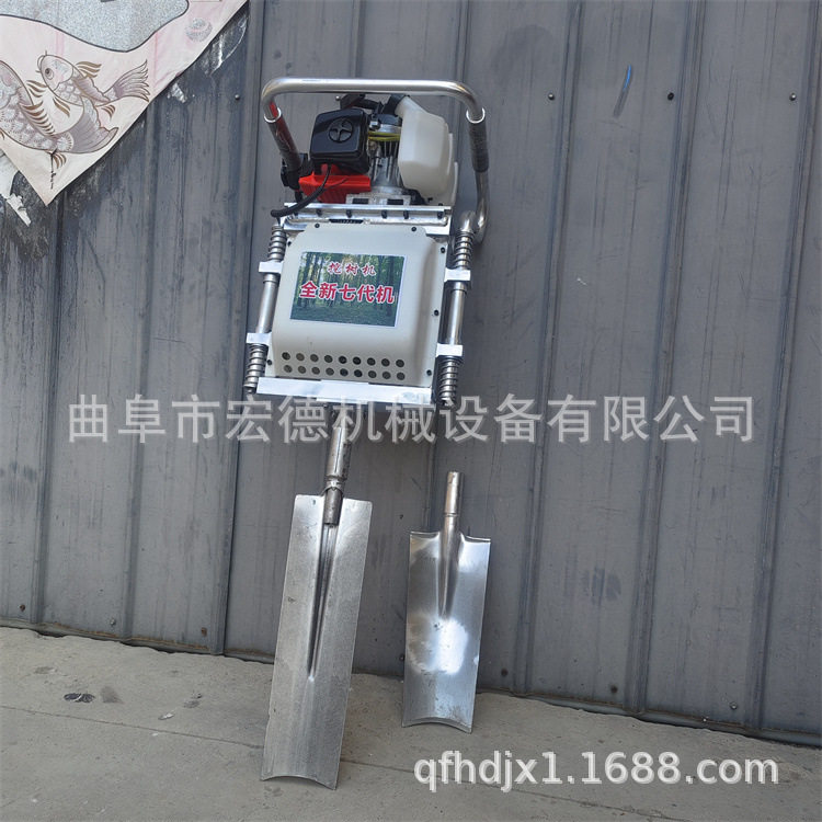 新款小型单人汽油挖树机 苗木移栽机 轻便式挖树机