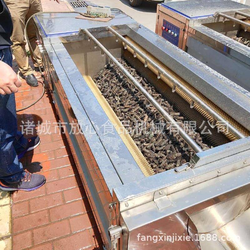 海脱参盐机家清洗机厂 不锈FX-1500毛辊清洗机价格 多功能海鲜钢