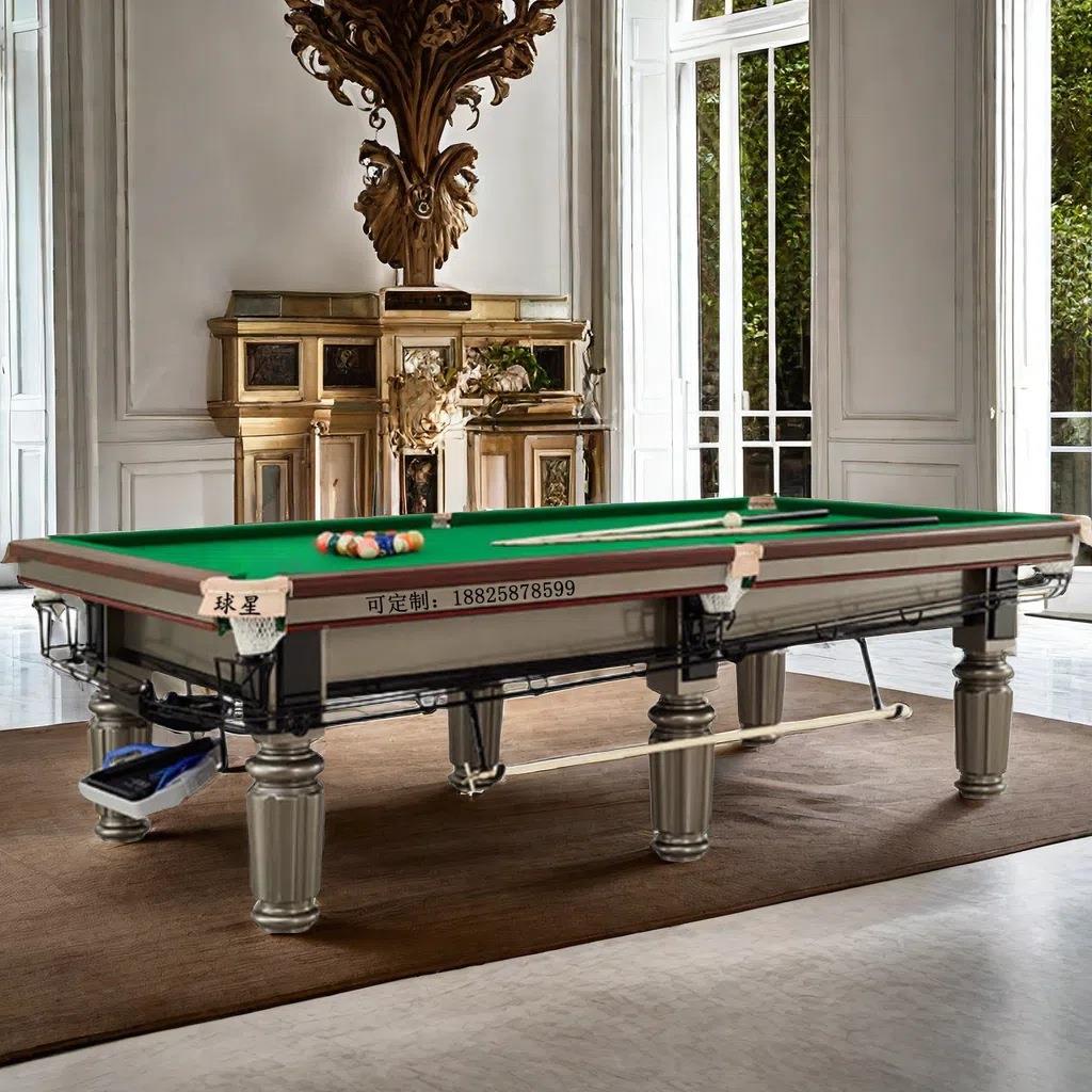 台球室台球桌美黑8式 花式9球克台球星门英式澳球星Q18斯诺台球桌