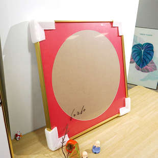 百喜图十字绣裱框铝合金画框装裱囍字框架带玻璃背板自装带红卡纸