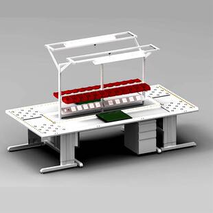 专业防静电工作台多层维修打包台工厂车间装配组装台生产线工作桌