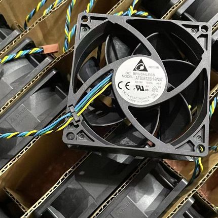 台达 AFB0812SH 12V 0.51A 8CM 8025 四线控温 服务器机箱风扇