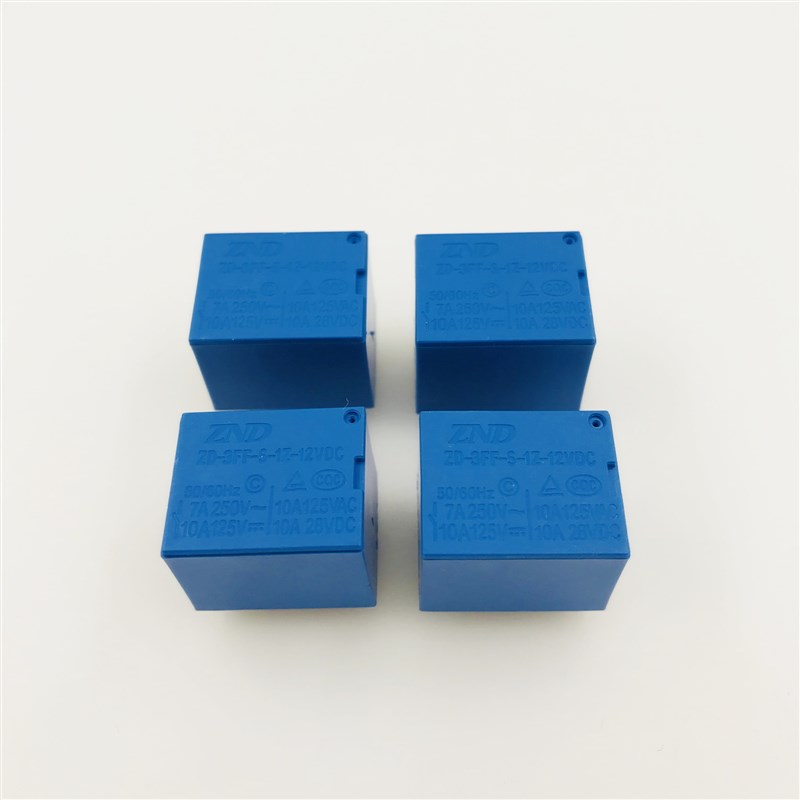 ZND震德继电器ZD-3FF-S-1Z-12VDC一组转换5脚JQC-3FF-12VDC-1ZS蓝